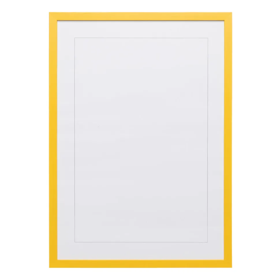 Naples Yellow Wood Picture Frame
