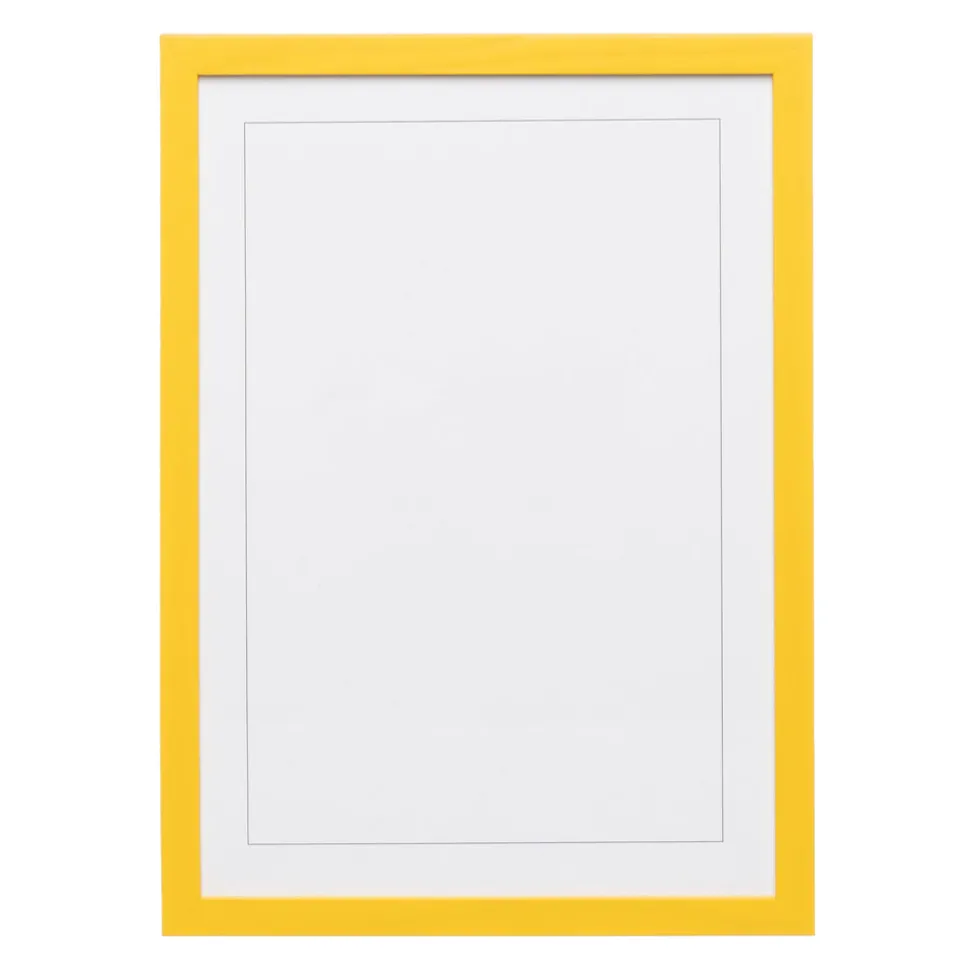 Naples Yellow Wood Picture Frame