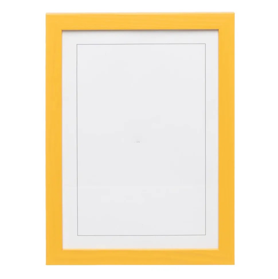 Naples Yellow Wood Picture Frame
