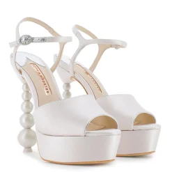 Natalia Perla Sandal in Ivory & Pearl