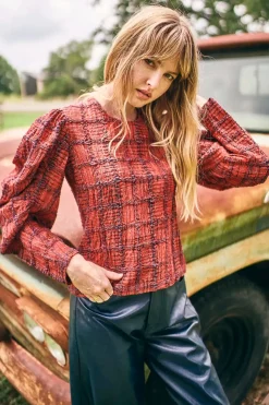 Natalie Top in Terracotta