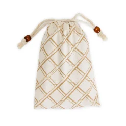 Natural Bamboo Flatware Service Set in Storage Pouch, Set of 20