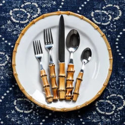 Natural Bamboo 5pc Place Setting
