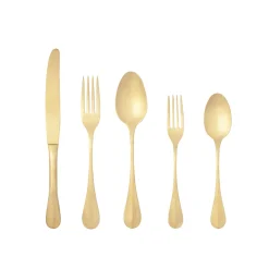 Nau Collection Flatware in Gold, Set of 5