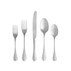 Nau Collection Flatware in Brushed, Set of 5