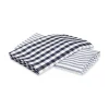 Navy French Ticking & Navy Gingham Tea Towel Set