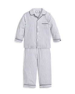 Navy French Ticking Pajama Set