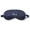 Navy Silk Bride Sleep Mask