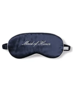 Navy Silk Maid of Honor Sleep Mask