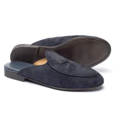 Navy Suede Milano Mule