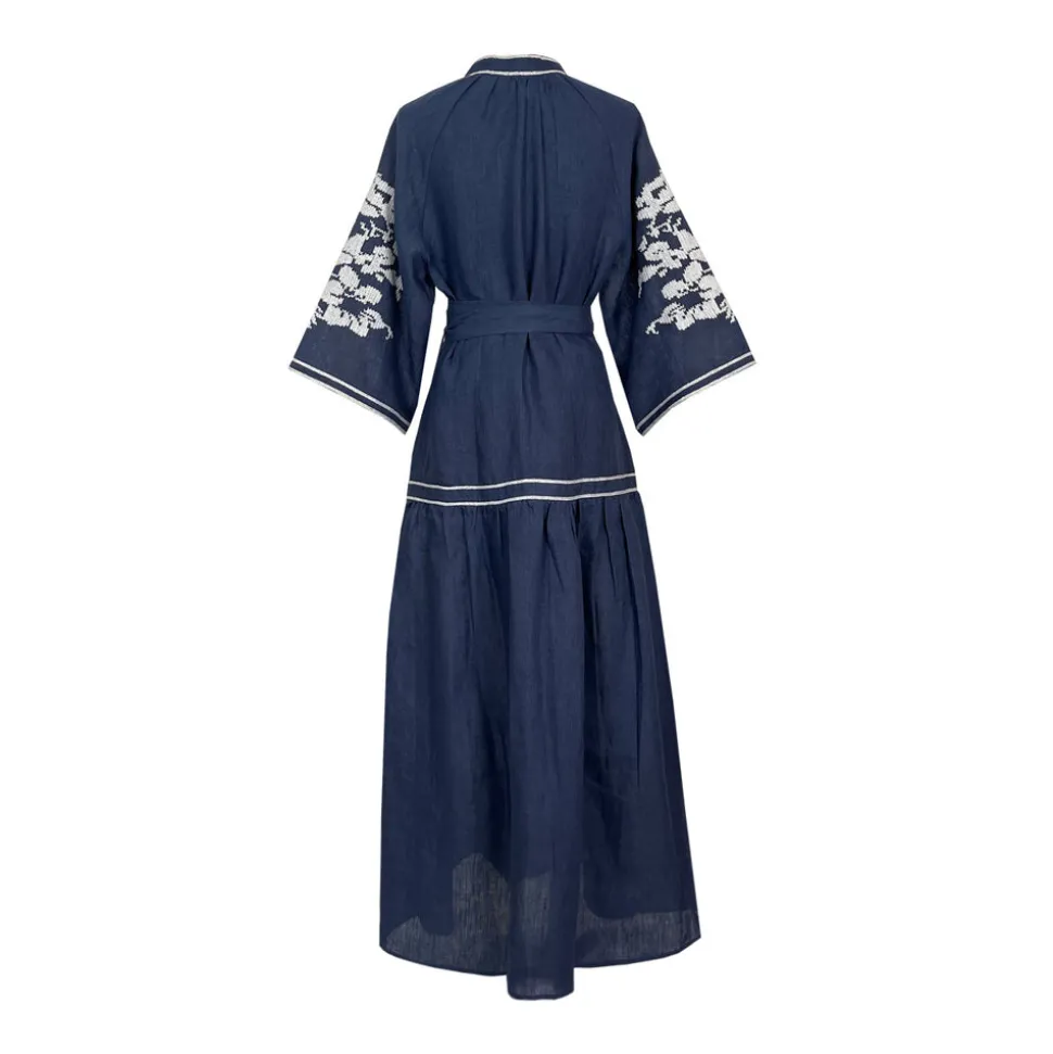 Navy Swan Dress