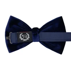 Navy Velvet Bow Tie