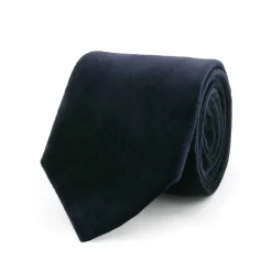 Navy Velvet Tie