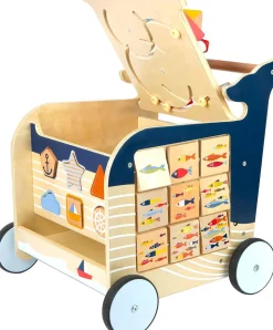 Navy Whale Theme 5-in-1 Baby Walker