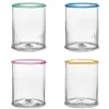 Nell Double Old Fashioned Assorted, Set of 4 in Multi