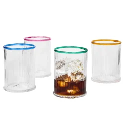 Nell Double Old Fashioned Assorted, Set of 4 in Multi