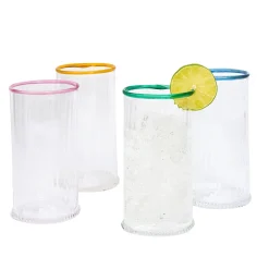 Nell Highball Assorted, Set of 4 in Multi