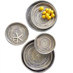 Nested Woven Tray, Set of 6