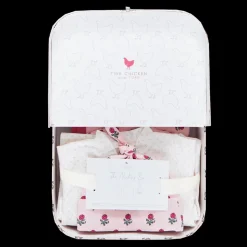 Nesting Box in Pink Tiny Flower