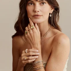 Nesting Gem Gradual Drop Earrings