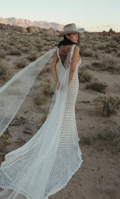 Nev Crochet Lace Tank Top Wedding Dress