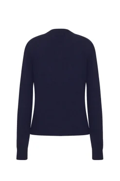 Never A Root Crewneck in Navy