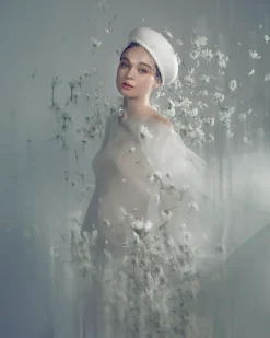 New Bonnie Felt Beret With Veil