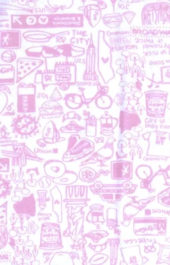 New York City Zip Baby Onesie in New York City NYC Pink