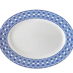 Newport Garden Gate Oval Rimmed Platter