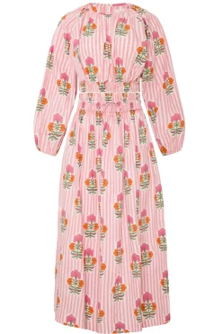 Newport Skirt in Pink & Orange Flower