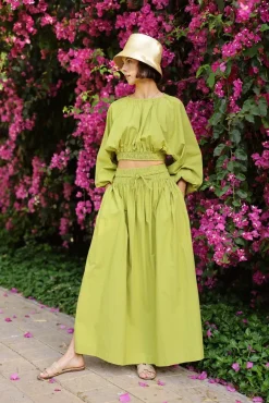 Newport Skirt in Sweet Lime