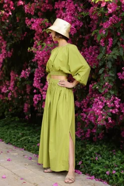 Newport Skirt in Sweet Lime