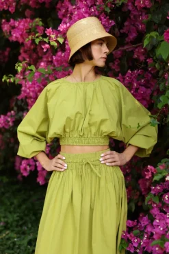 Newport Top in Sweet Lime