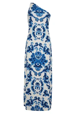 Nicky Dress in Fiore Evening Blue