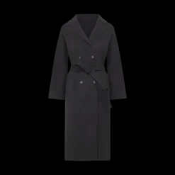 Nicola Cashmere Coat in Black
