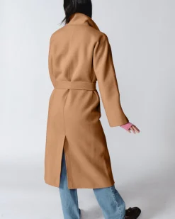 Nicola Cashmere Coat in Camel