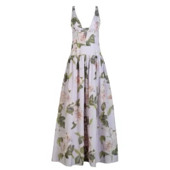 Nicolette Dress in Lavender Rose Taffeta