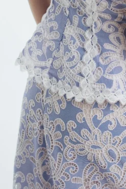 Nina Maxi Skirt in Blue