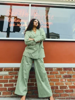 Nina Pant in Meadow Stripe