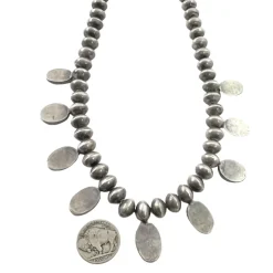 Nine Stone Blue Gem Necklace