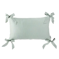 Noelle Bow Pillow in Wintergreen