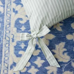 Noelle Bow Pillow in Wintergreen