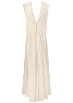 Nora Gown in Ivory Silk Satin