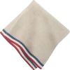 Normandy Napkins in Red, Natural, & Blue Stripes, Set of 4