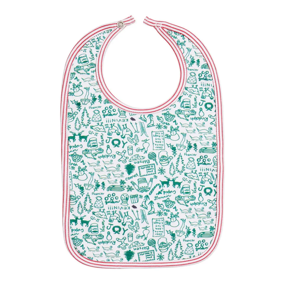 North Pole Christmas Baby Bib