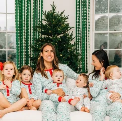 North Pole Christmas Two-Piece Kids Henley Pajamas