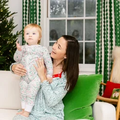 North Pole Christmas Zip Baby Onesie