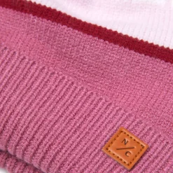 Northern Classics Knit Pom Hat in Rose Pink & Ballerina Pink