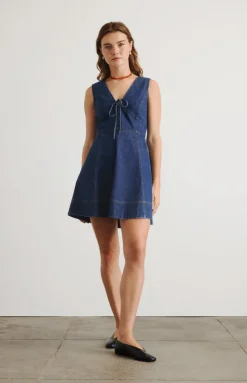 Nova Dress in Classic Indigo Blue