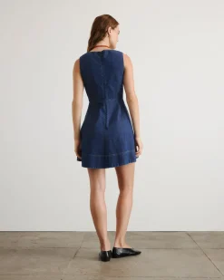 Nova Dress in Classic Indigo Blue